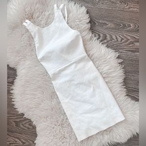 Gorgeous Zara White Mini Dress with Criss Cross Back - Like New!